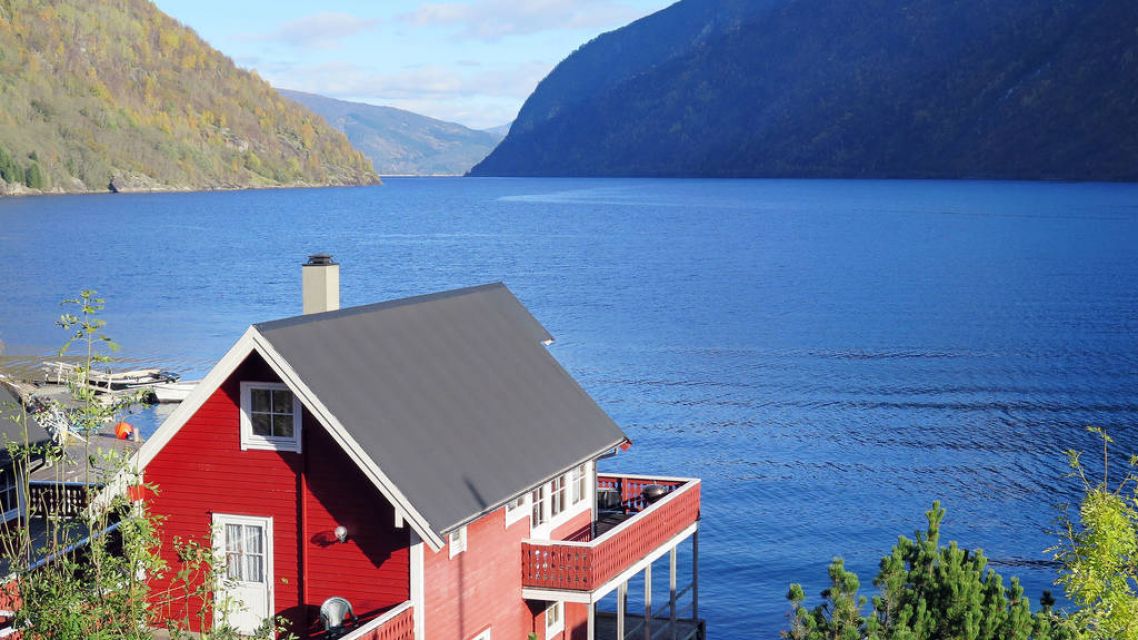 Norwegen-Ferienhaus-Fjord
