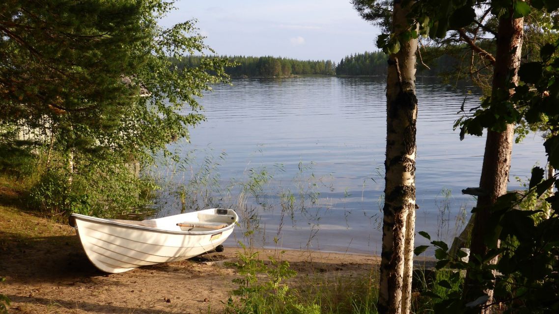 Finnland-Boot-See