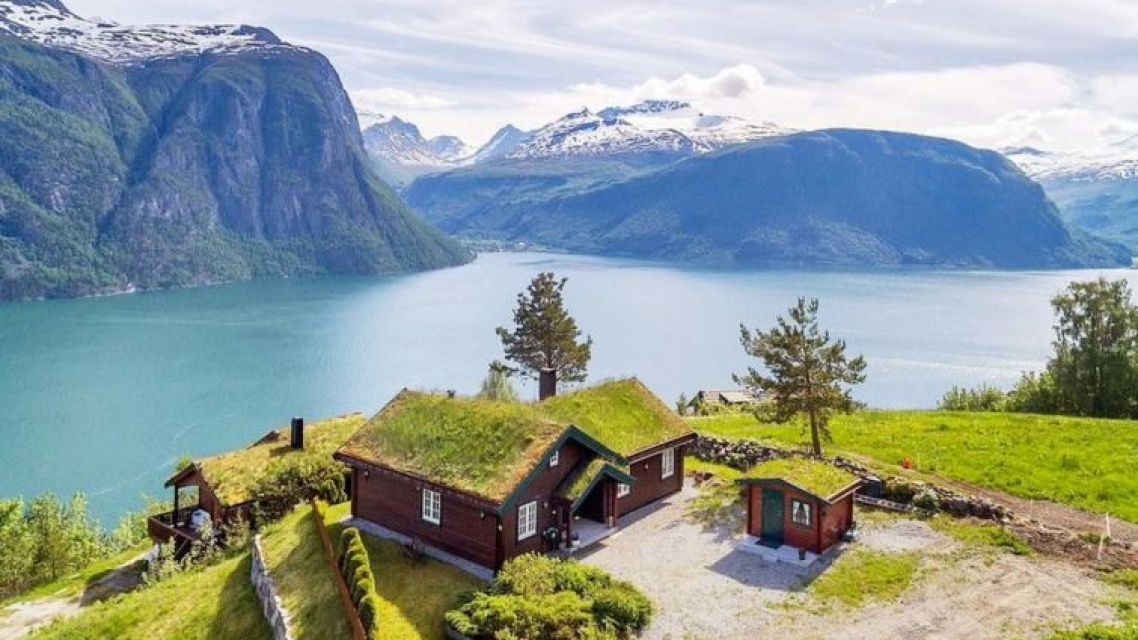 Norwegen-Ferienhäuser-Fjordblick